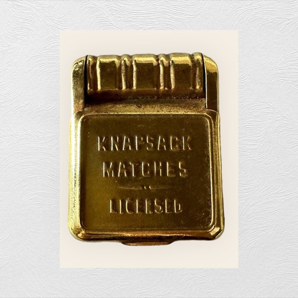 Vintage Knapsack Matches Box United Machine and Supply Co. KY